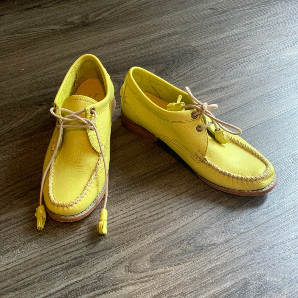 Weejuns  women’s loafers, chartreuse color